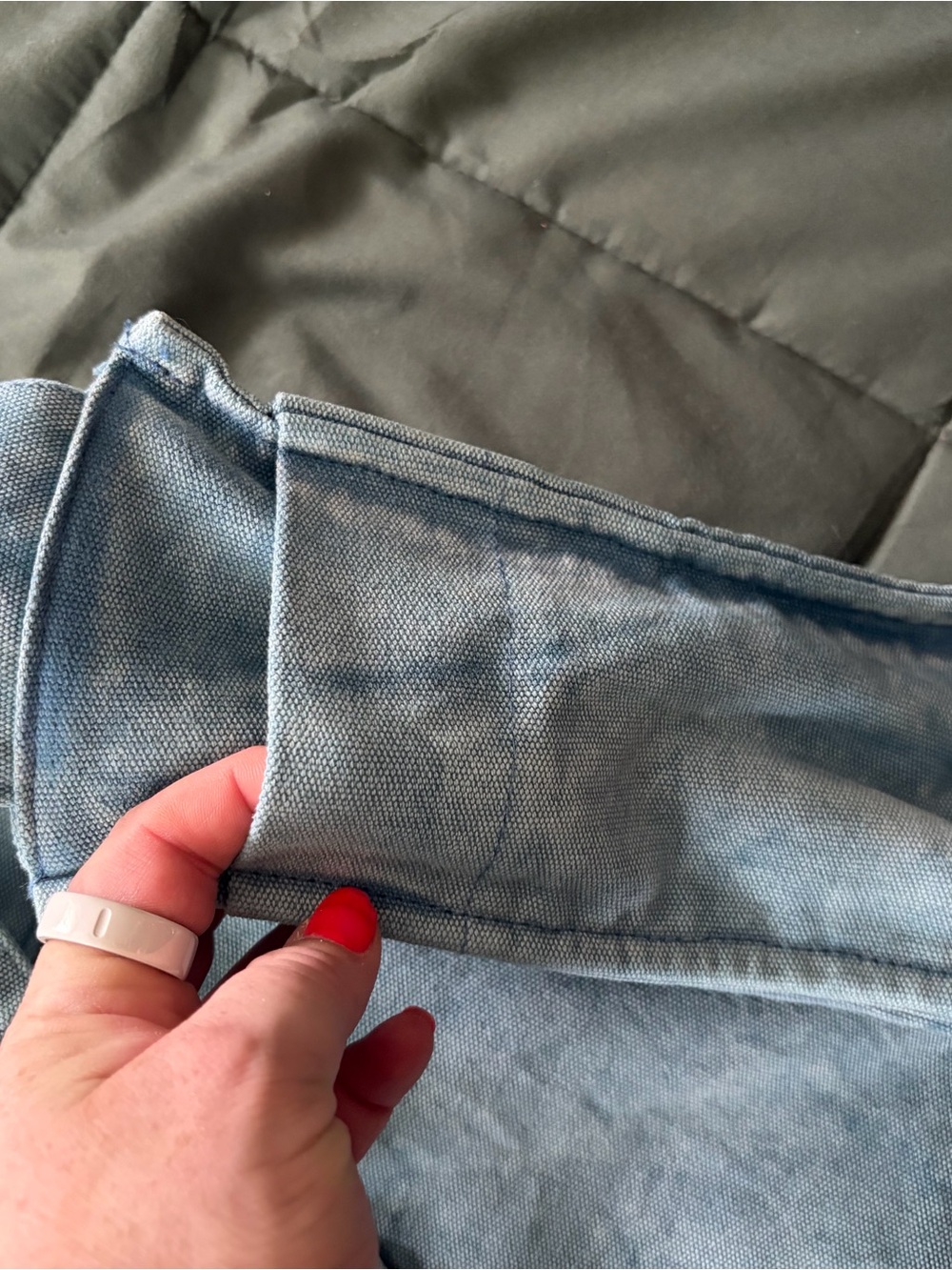 Free People Light Wash Denim Bag - Picture 3 of 10
